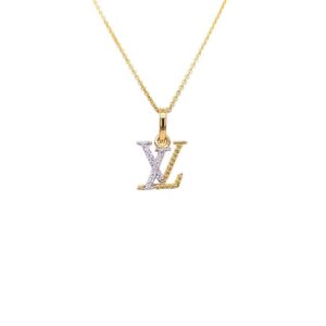LV Diamond Pendant & Earring Set