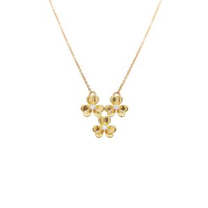 Delight Floral Diamond Chain Necklace