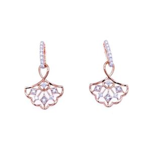 Mesmerising diamond pendant and earring set