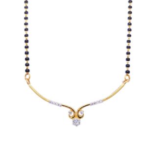 Contemporary vines diamond mangalsutra