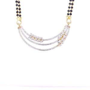 Entrancing Leaf Diamond Mangalsutra