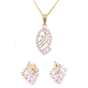 Valeria Diamond Pendant And Earrings Set