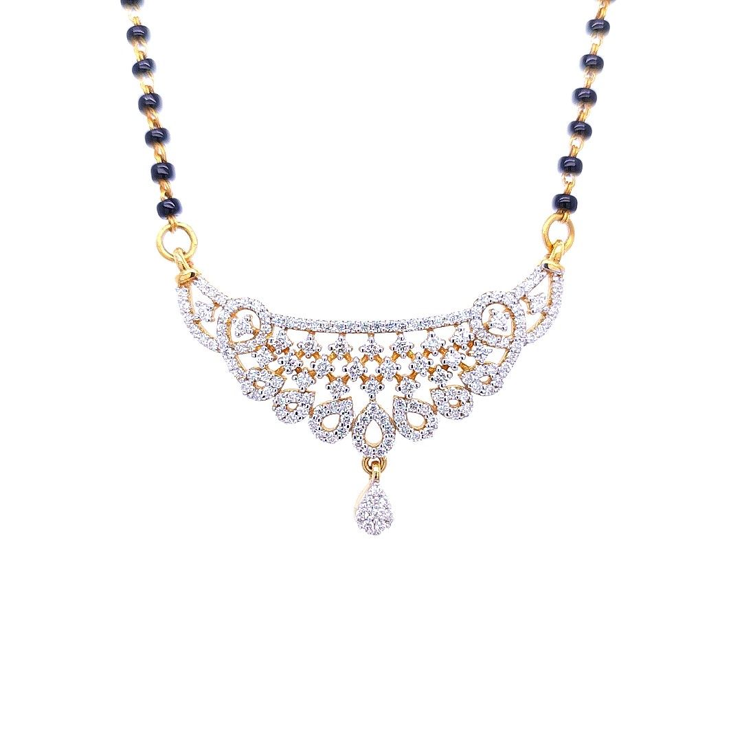 Stunning Minimal Diamond Mangalsutra - Image 3