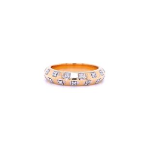 Subtle shimmer diamond ring