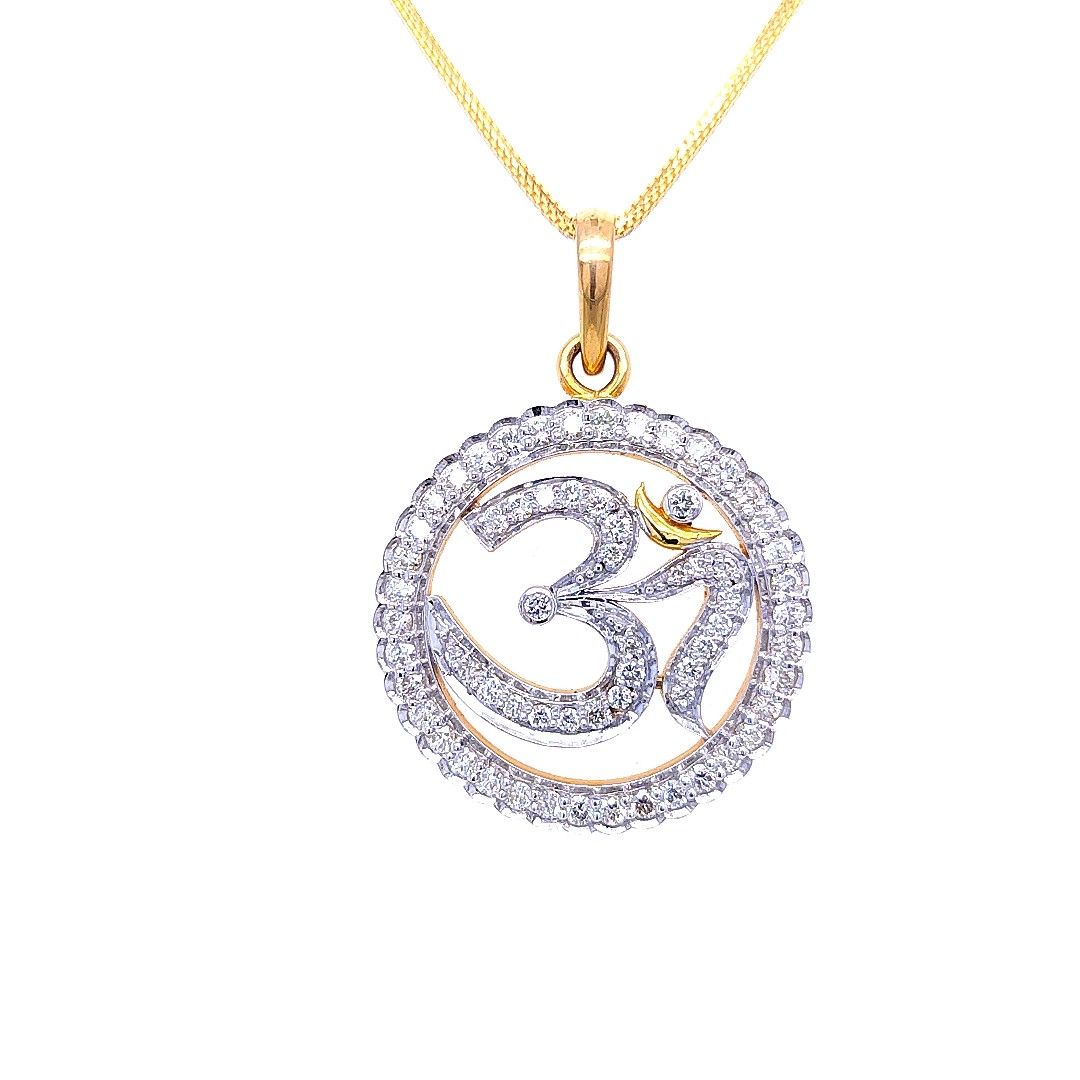 Divine Om Diamond Pendant - Image 3