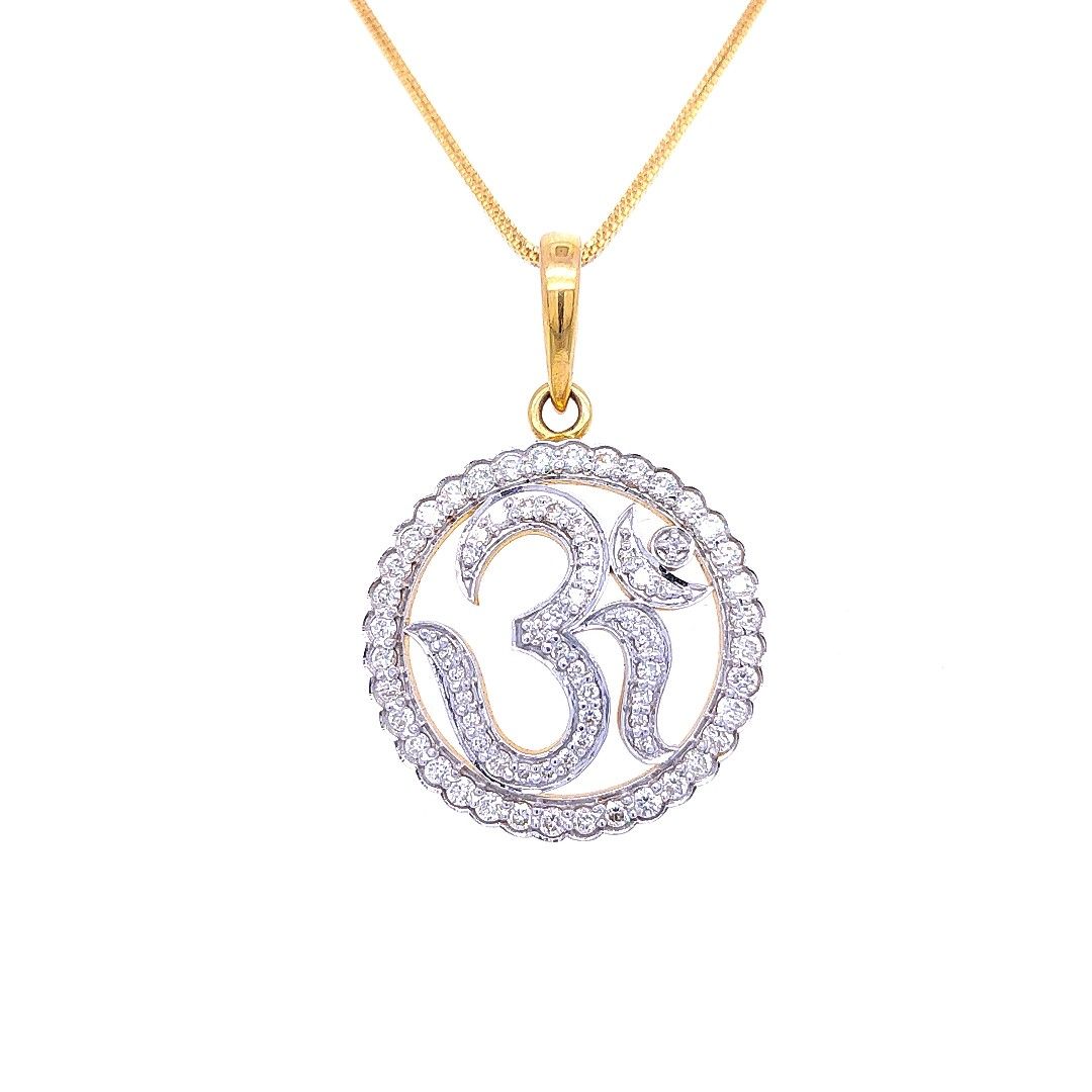 Round om diamond pendant - Image 2