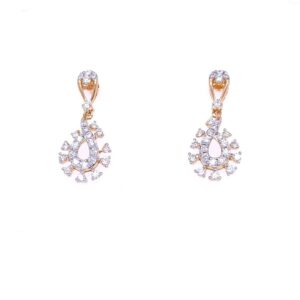 Vaani diamond pendant & earring set