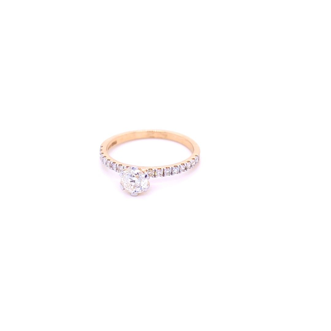 Exquisite gold diamond ring - Image 3