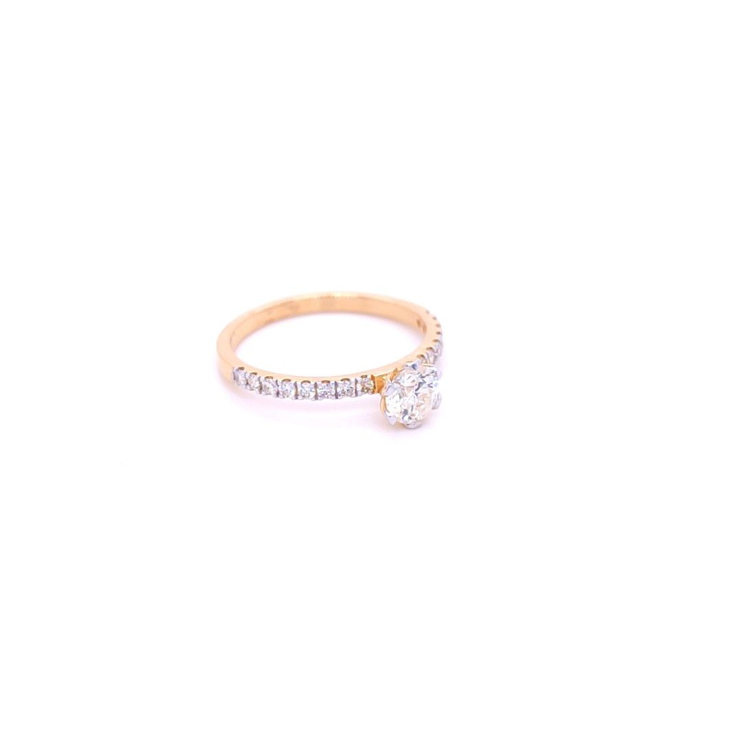 Exquisite gold diamond ring - Image 2