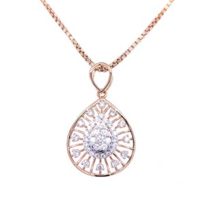 Delightful diamond pendant & earring set