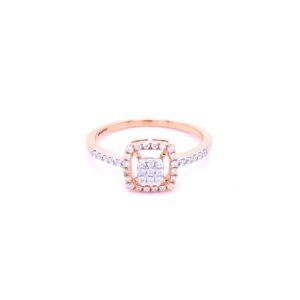 Janet square diamond ring