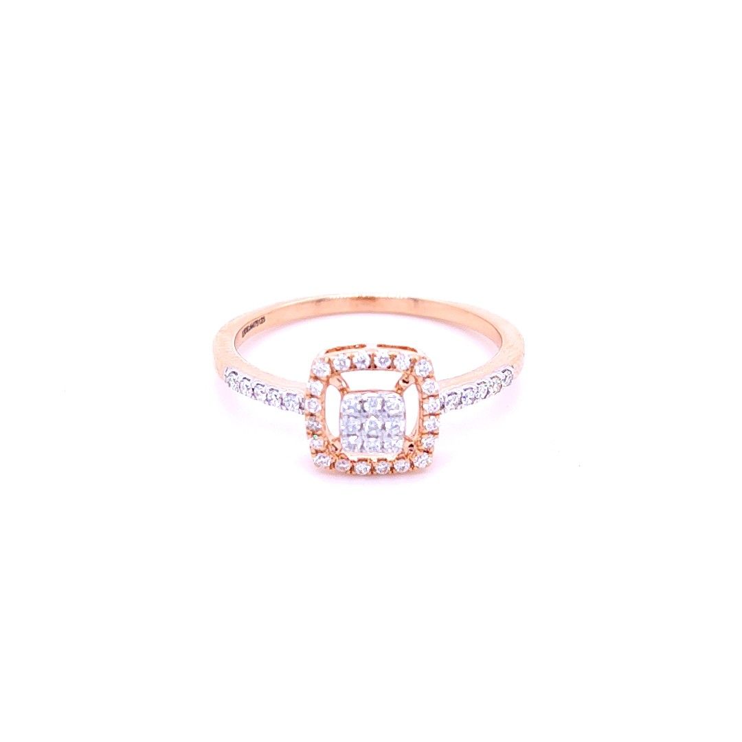 Janet square diamond ring