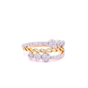 Triune sparkle diamond ring