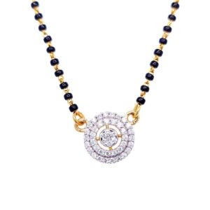 Myra diamond Pendant Set mangalsutra