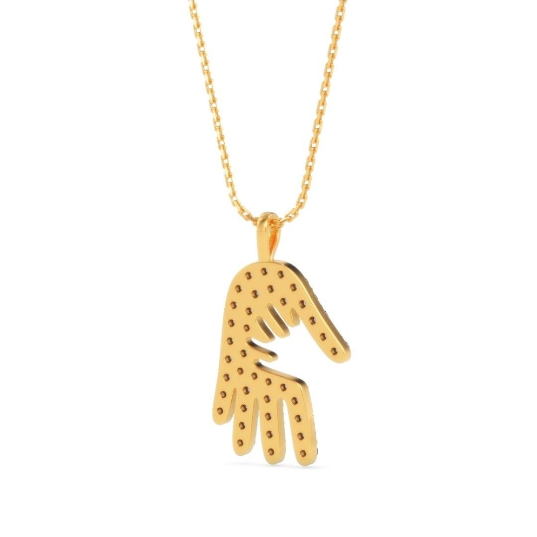Hands Of Love Mother Diamond Pendant - Image 4