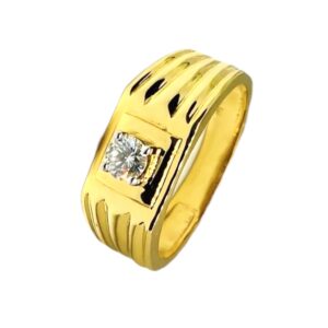 Attitude Mens Solitaire Diamond Ring