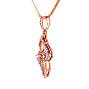 Daisy pink diamond pendant
