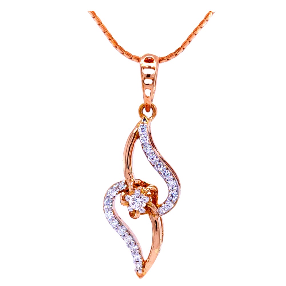 Daisy pink diamond pendant - Image 2