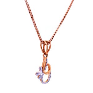 Trio petal flora sparkle pendant