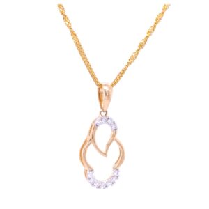 Rozabella diamond Pendant & Earrings Set
