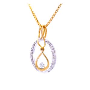 Dazzling dangle diamond pendant