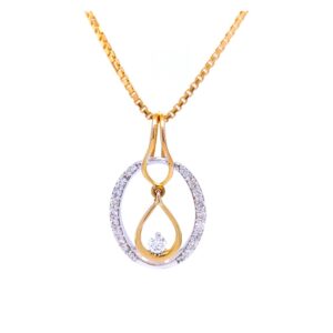 Dazzling dangle diamond pendant