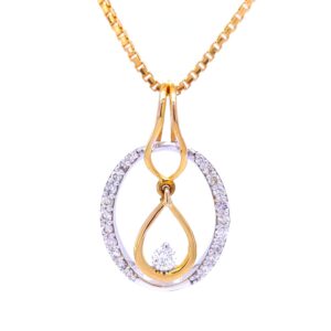 Dazzling dangle diamond pendant