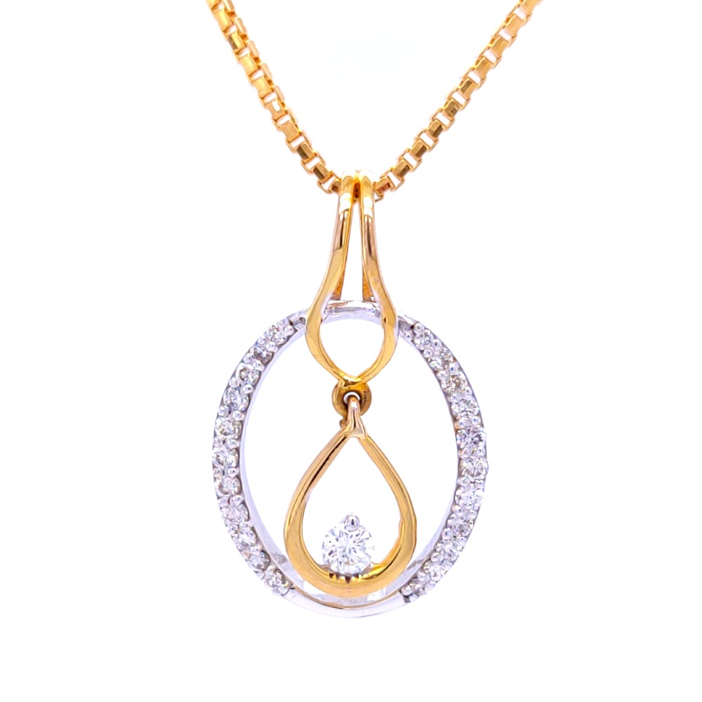 Dazzling dangle diamond pendant