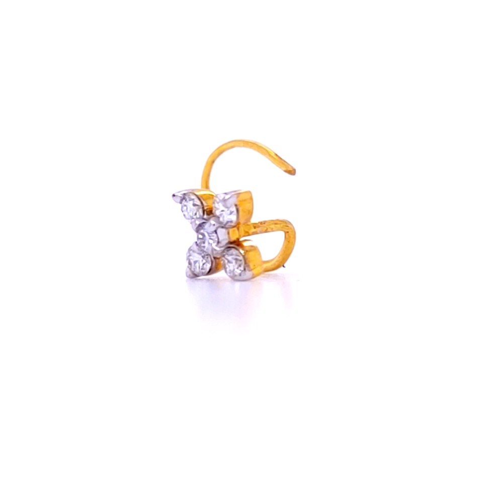 Karnavati five diamond nose pin - Image 5