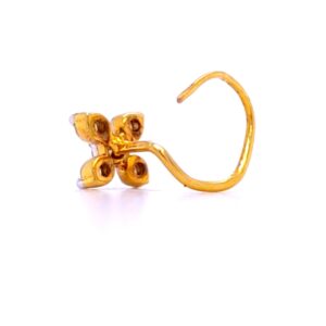 Karnavati five diamond nose pin