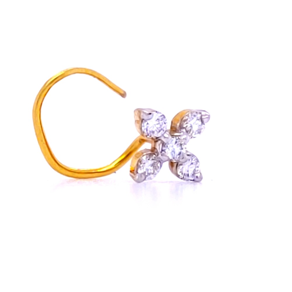 Karnavati five diamond nose pin - Image 2