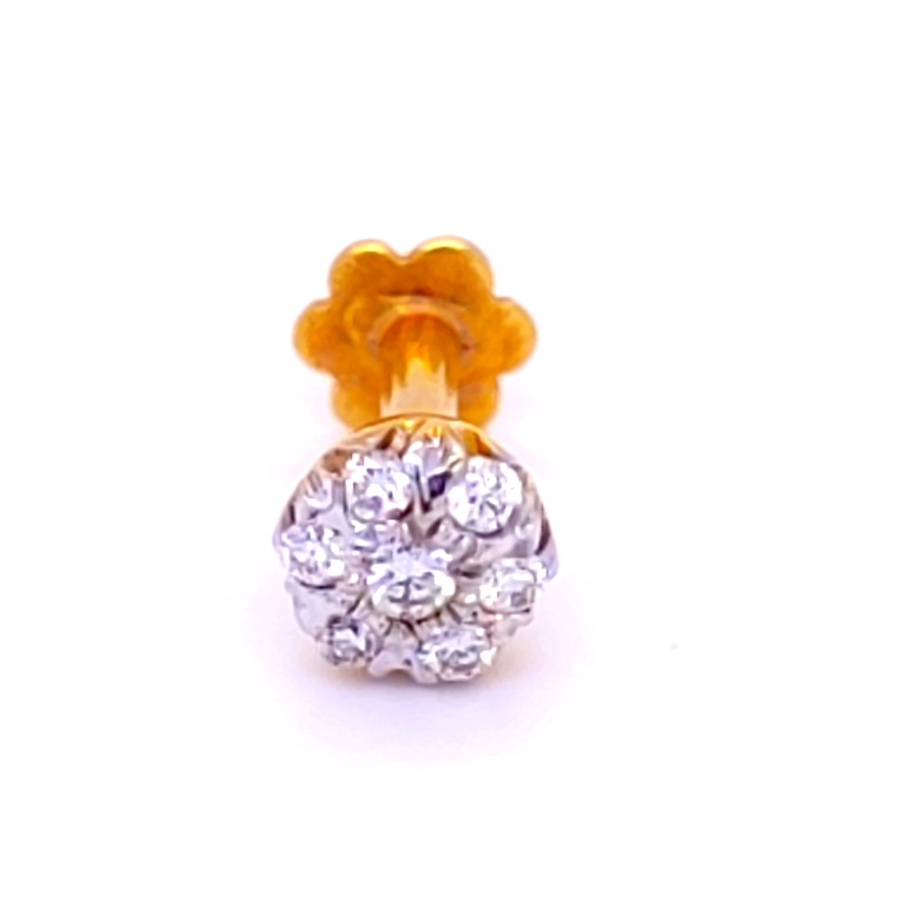Rajhori seven diamond pipe nosepin