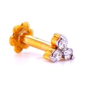 Trimora three diamond pipe nosepin