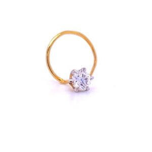 Princess one diamond nose pin