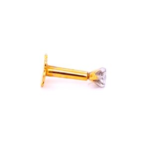 Liza one diamond nose pin