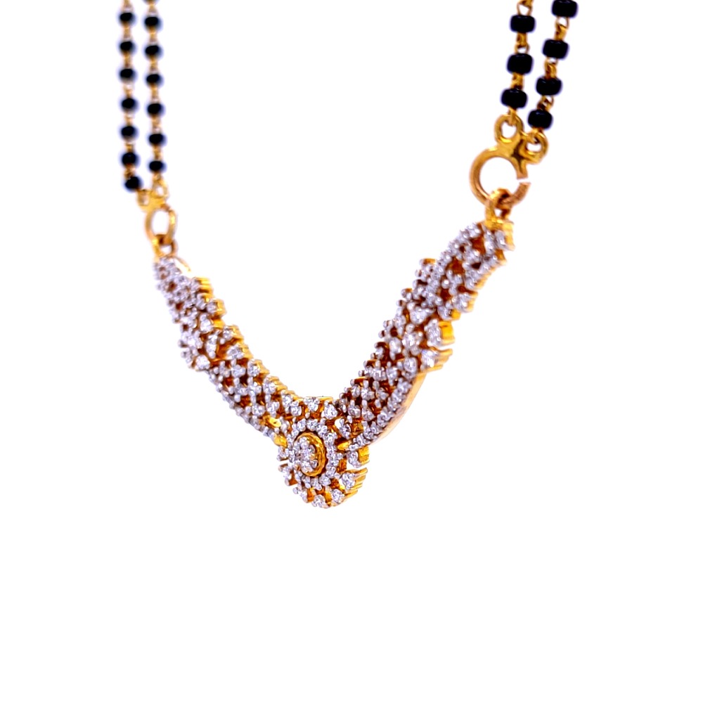 Myra sparkle diamond magalsutra - Image 4