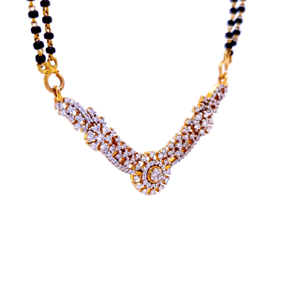 Myra sparkle diamond magalsutra - Image 3