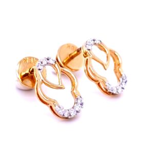 Rozabella diamond earring in gold