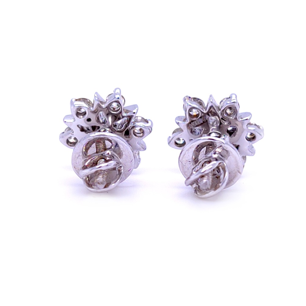 Starlet diamond earring in white gold - Image 4