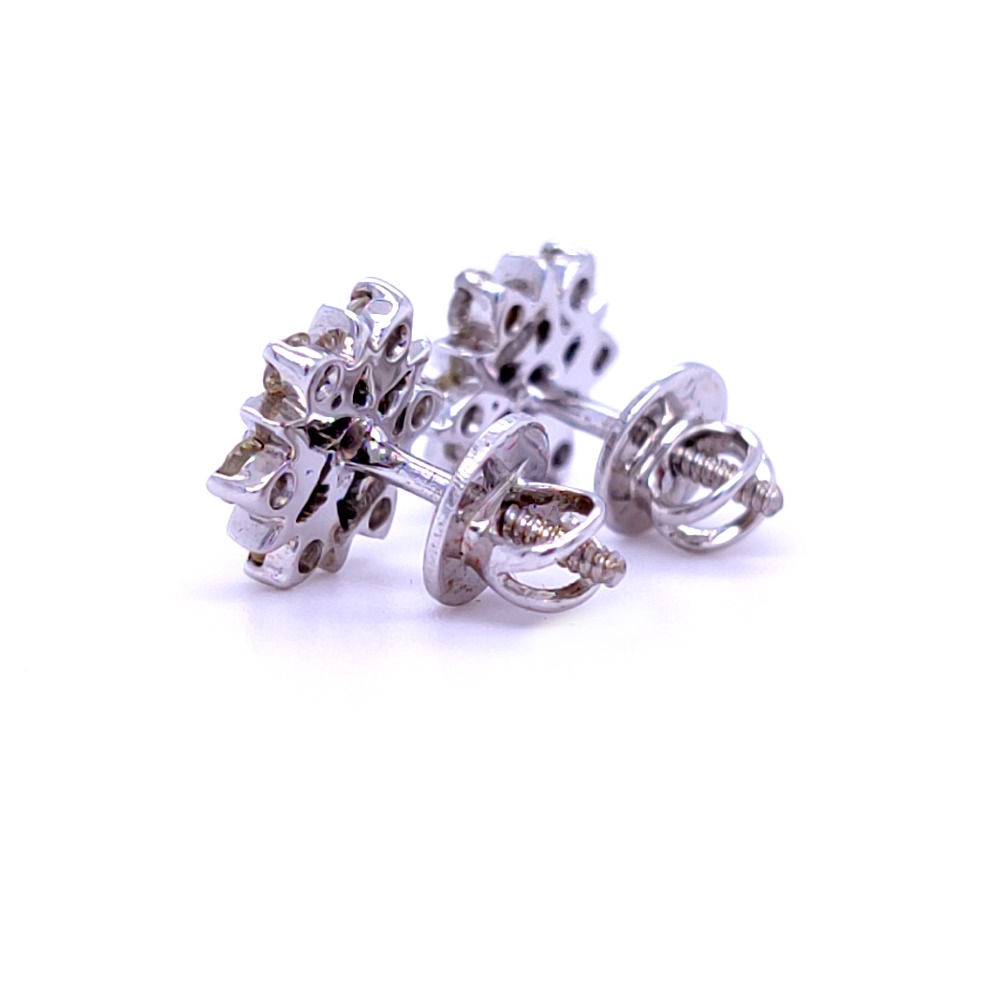 Starlet diamond earring in white gold - Image 3