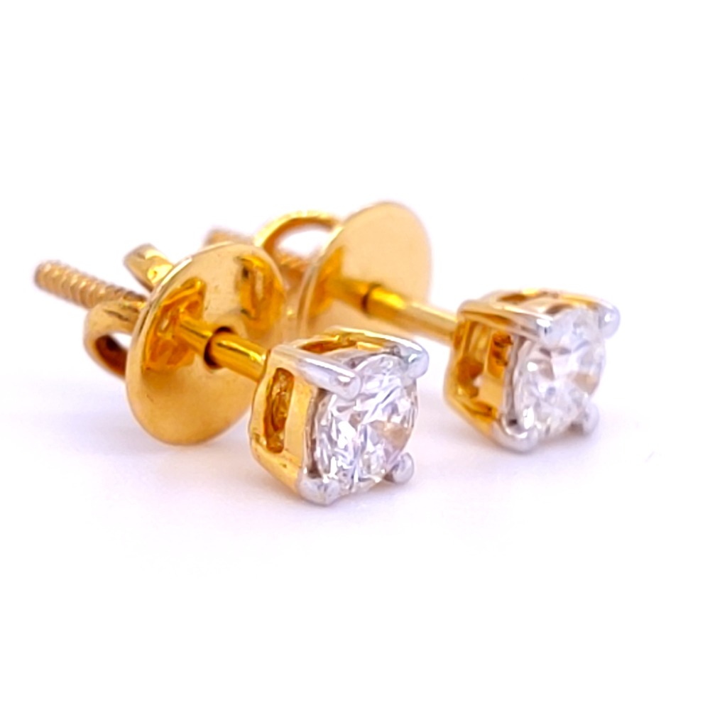 Sun shine diamond half carat diamond studs for her - Image 2