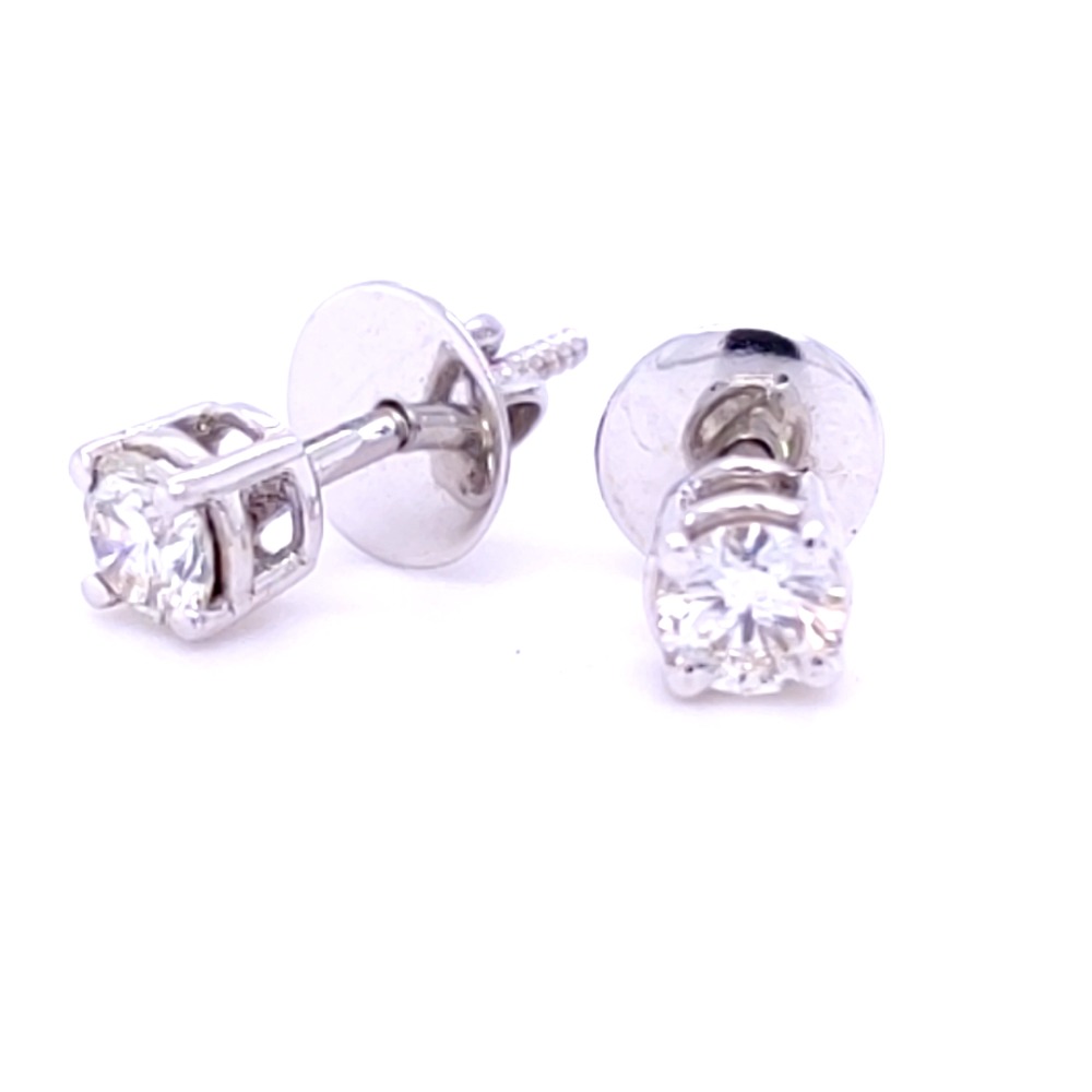 Mariana solitaire diamond earring in gold - Image 3
