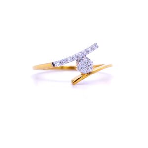 Glorious diamond flora in crossing band