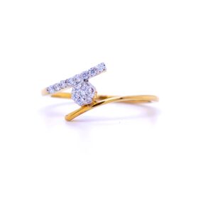 Glorious diamond flora in crossing band