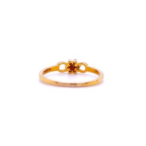 Beautiful 7 diamond bow ring for daily wear