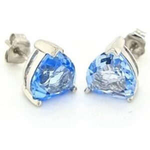 Silver Blue Quartz Seduction Earring