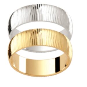 Gold Scratch Brush Ring