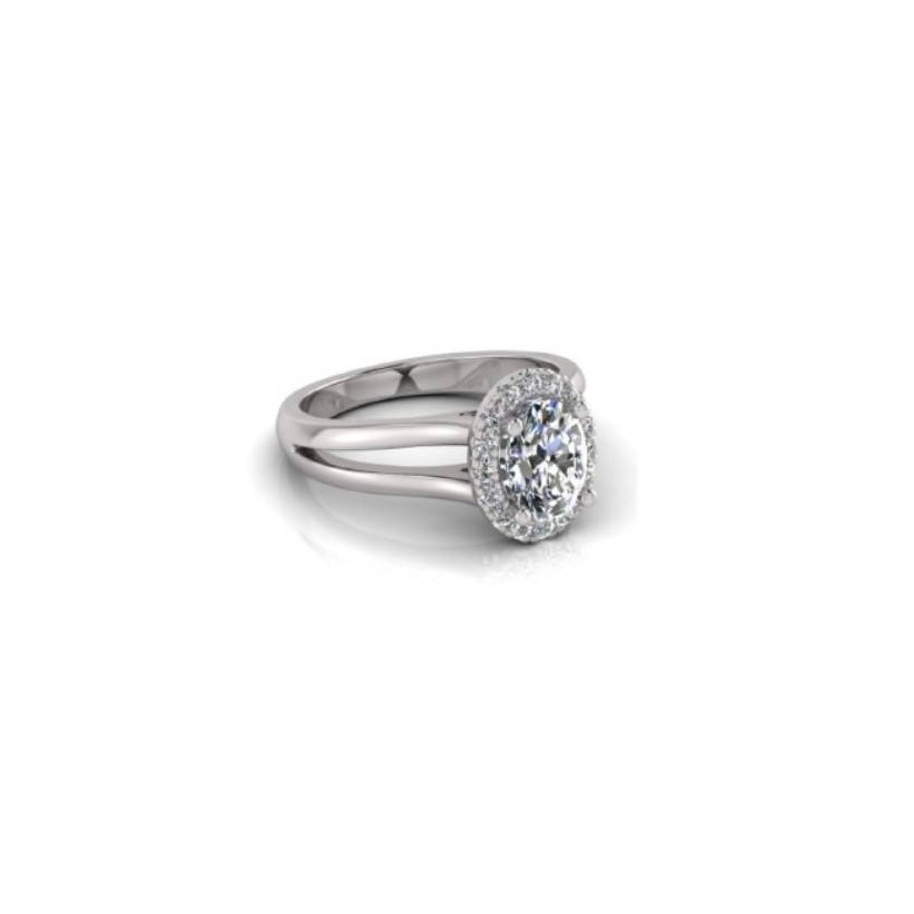Gold round Dimaond Ring