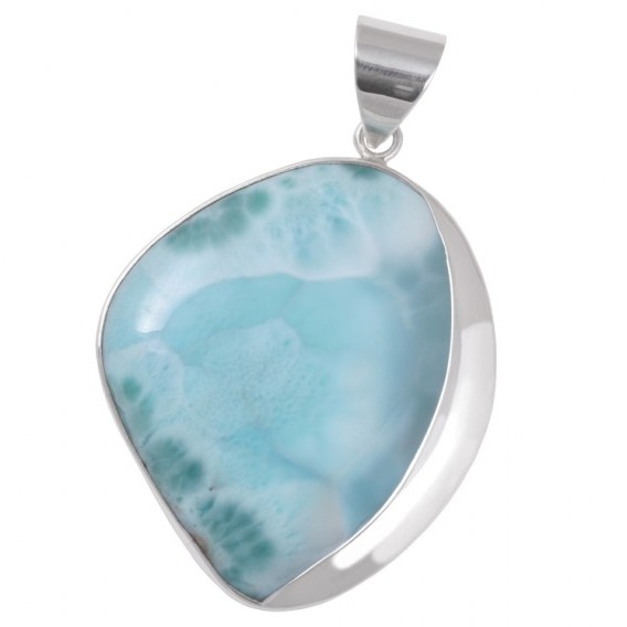 Silver Moon Stone Pendant