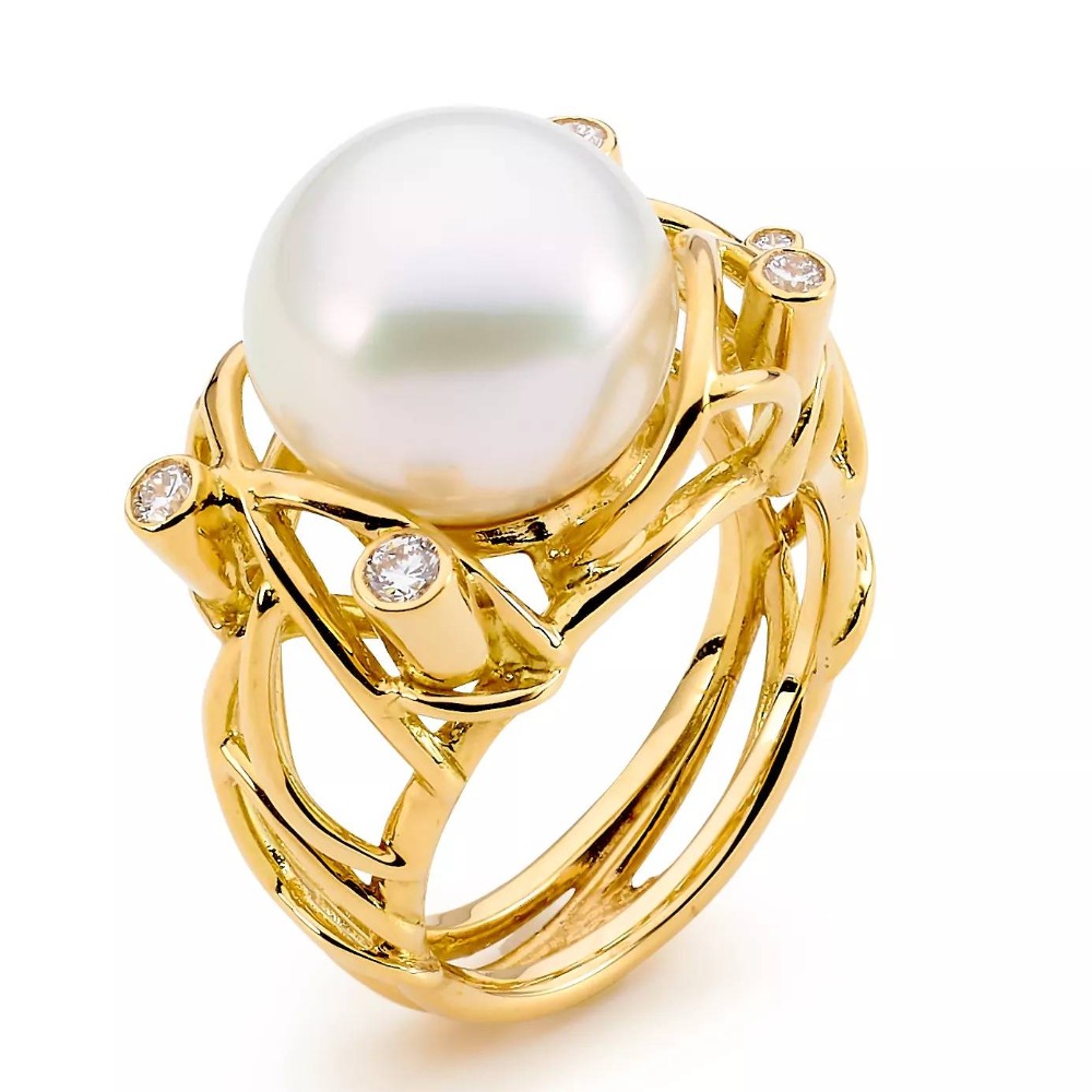 Gold With Pearl Mangrove Ring